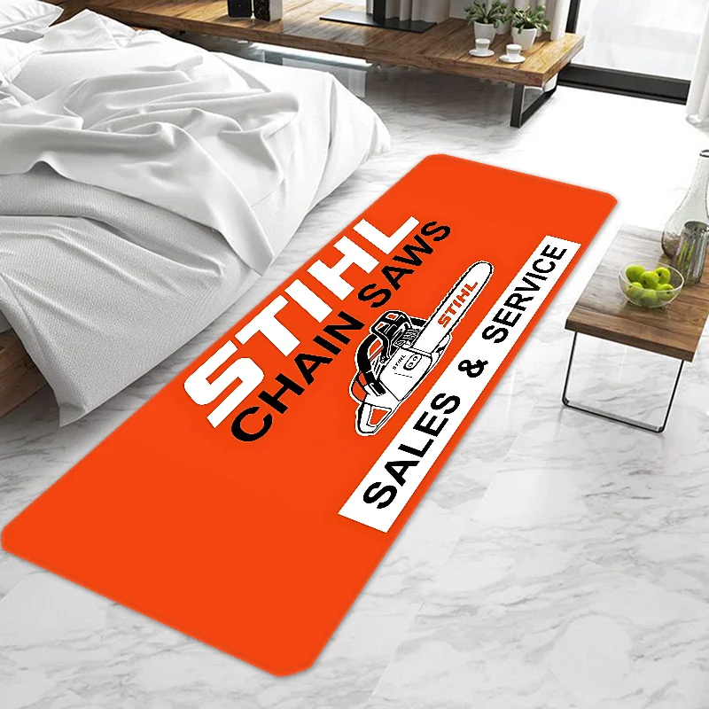 

Chainsaw STIHL Door Mat Entrance Doormat Non-slip Washable Kitchen Carpet Living Room Hallway Rugs Door Mats Bathroom Bath