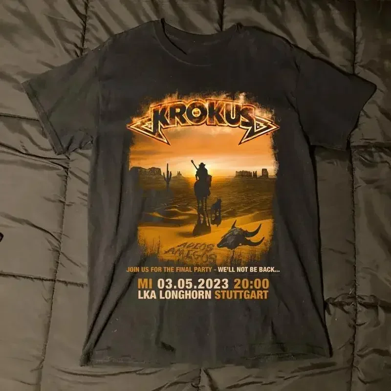 Camiseta Krokus Band Tour 2023 para fãs, tamanho até 5XL
