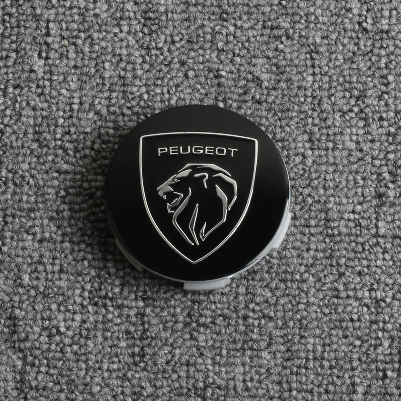 4pcs 60mm Car Wheel Center Caps Hub Center Cap Covers Metal Emblem Cap For Peugeot 308 3008 206 307 207 208 407 508 2008 5008 view 5