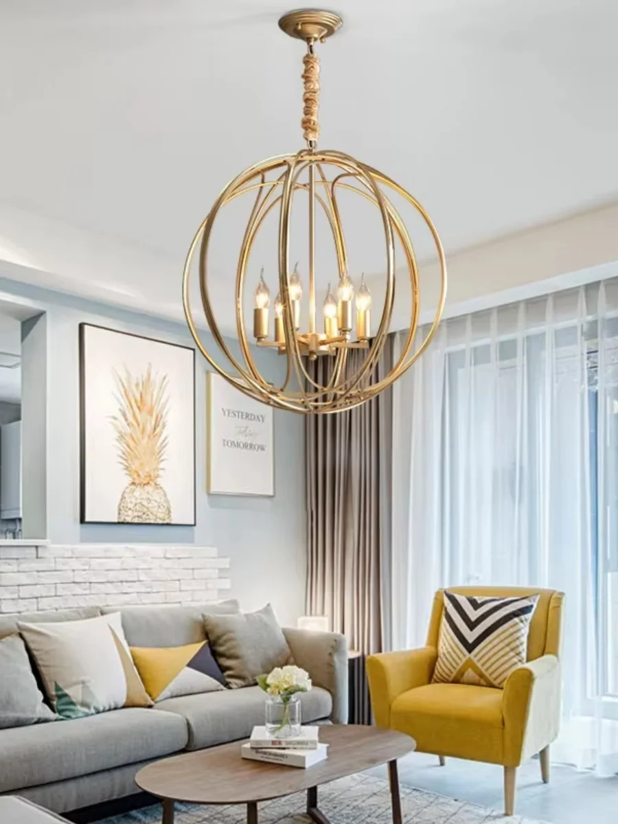 

Modern Led Crystal Chandelier For Dining Room Kitchen Bedroom Bedside Lamp Gold Vintage Ring Ball Decorate Ceiling Hanging Light