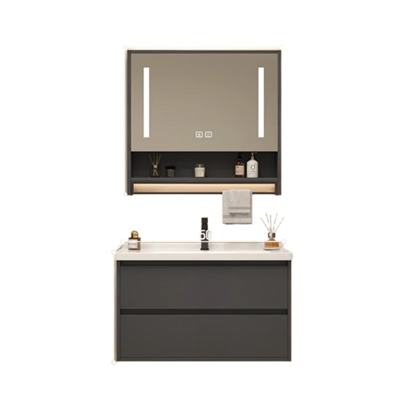 Ceramics Toilet Bathroom Vanities Vintage Partition Vanity Grey Bathroom Vanities Light Storage Mobiletto Bagno Home Furniture