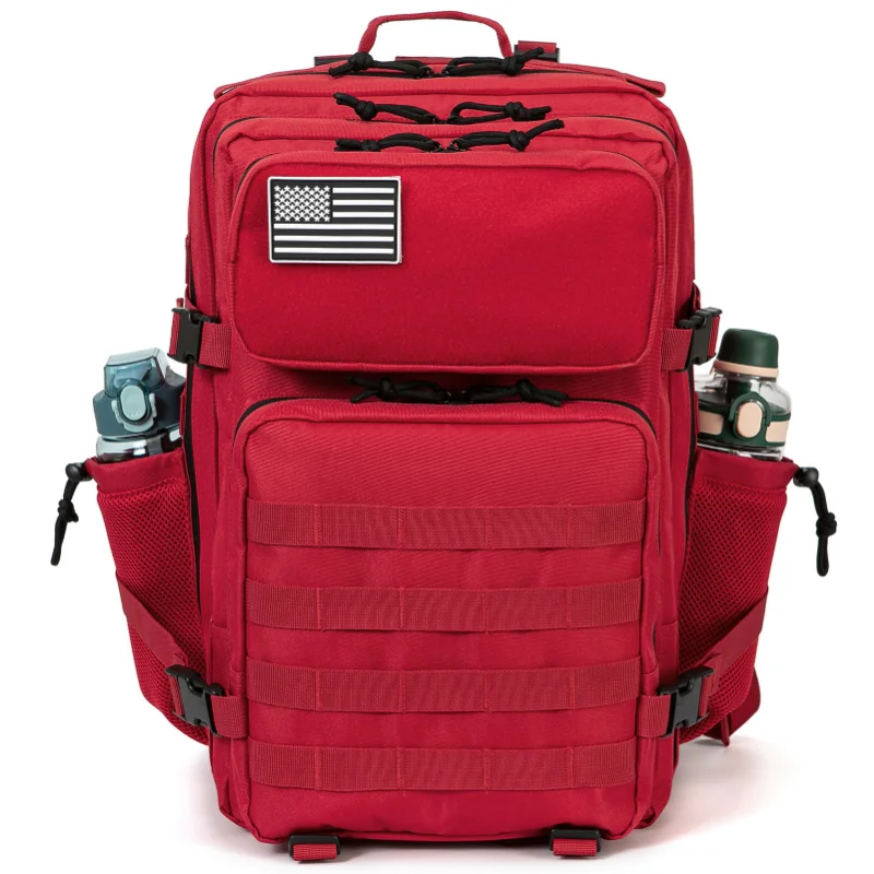 45L Tactische Rugzak Survival Tas Jacht MOLLE Rugzak GYM Voor Mannen EDC Outdoor Wandelen Rugzak Heks Fles Houder