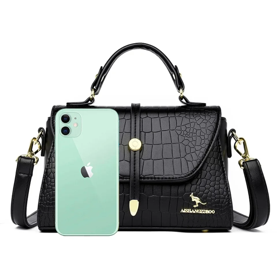 Bolsa Crossbody de couro premium para mulheres, bolsas femininas, bolsas e bolsas de luxo