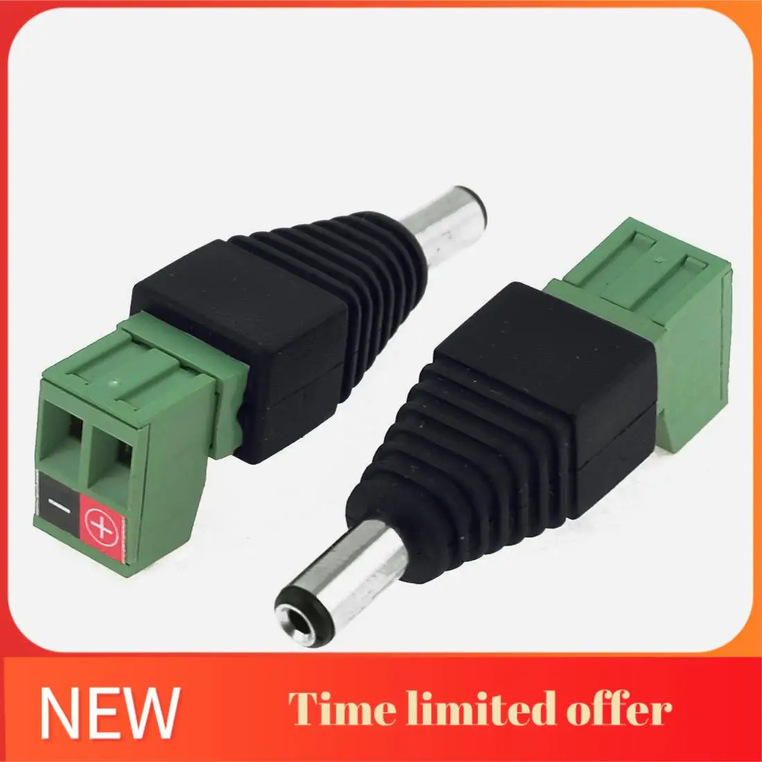 

A42T-10 Разъем питания постоянного тока 5,5 мм х 2,1 мм Разъем кабеля-адаптера Вилка CCTV DVR Камера