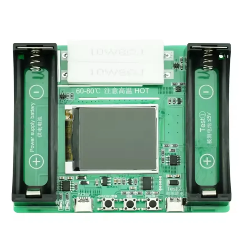 ABLJ Digital LCD 1 canal tipo C 18650 pantalla probador de capacidad de batería Mah módulo de detección de batería de litio