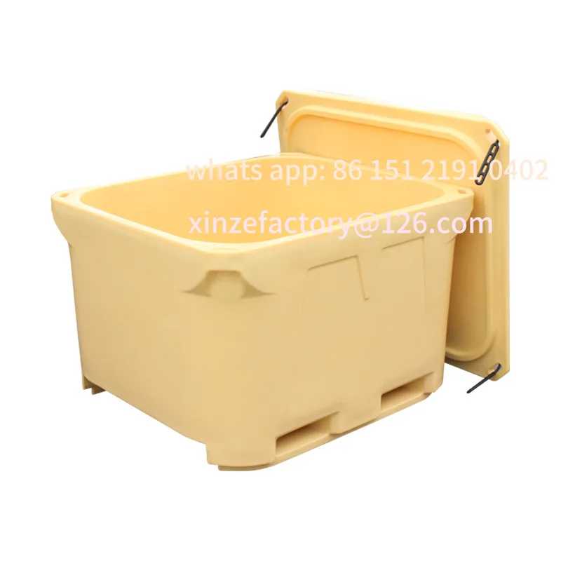 Customizable fishing boat seafood aquatic insulation bucket double-layer cold chain large capacity 700l fishery seafood rotation