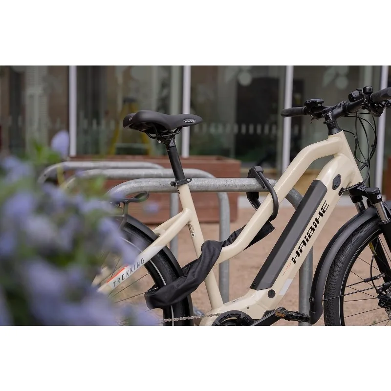 Cadeado de bicicleta Hiplok DXXL com corrente de segurança máxima e trava em U para motocicletas e bicicletas