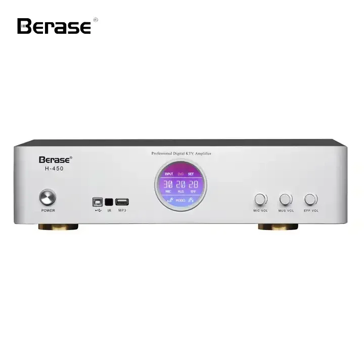 

H-450 3IN 1 Amplifier Class A/B 2 Channel Digital Stereo Power Amplifier Audio 450W High Power Amplifiers