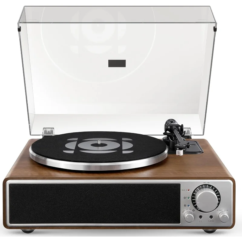 

ONE-Q All-in-one Vinyl Record Player with Bluetooth 5.4, HiFi Turntable Built-in Speakers, Phono Preamp, AT-3600L Cartridge