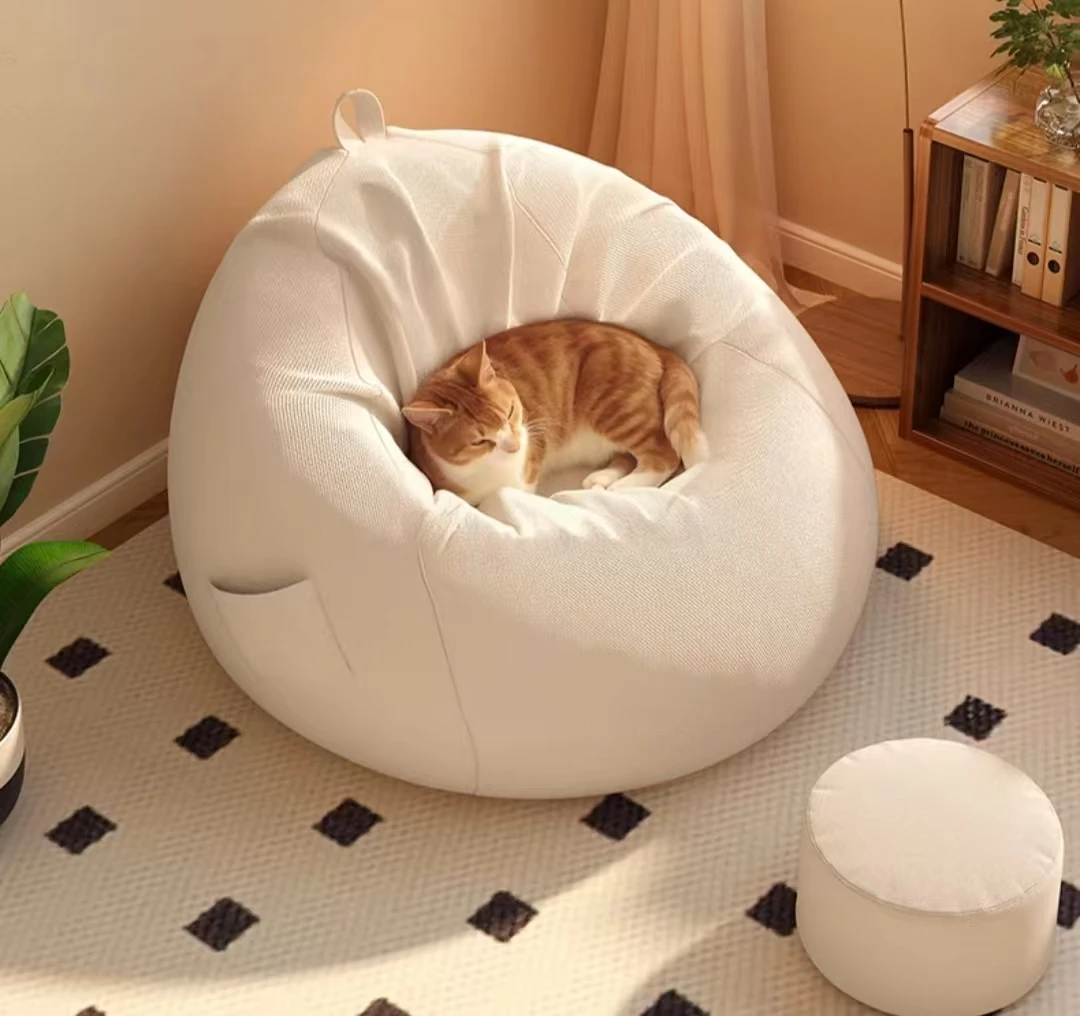 

Lazy Sofa Can Lie Down and Sleep Human Dog House Bedroom Tatami Balcony Single Nest Small Sofa Leisure Bean Bag Sofa