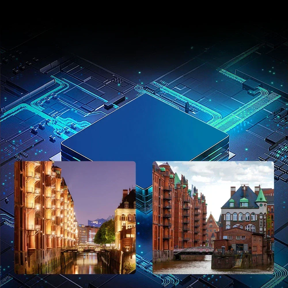 4MP Pan Tilt WiFi Câmera externa Fast Dome IP Câmera CCTV Câmera de segurança doméstica inteligente