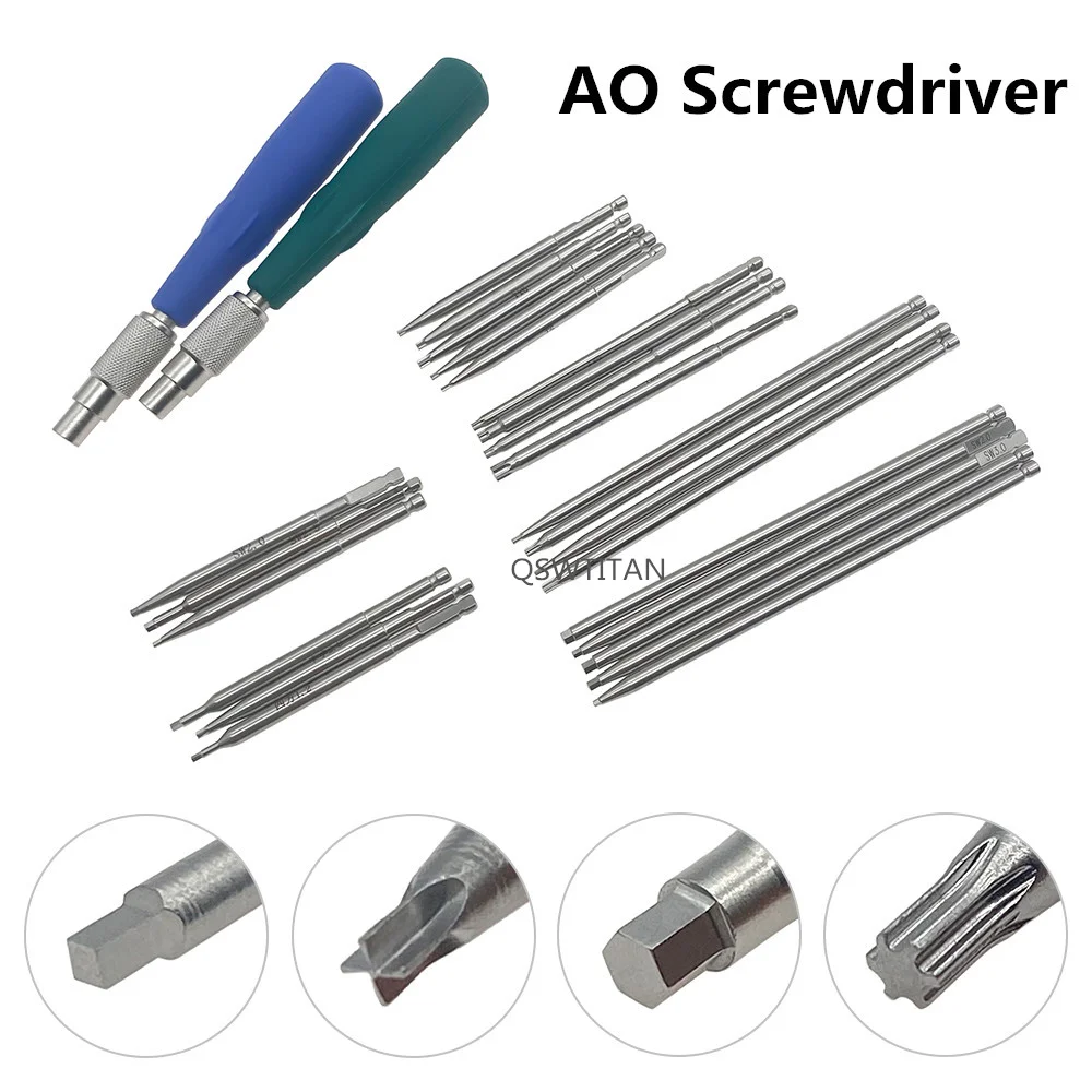 Orthopaedic  Bone Screw Driver Instruments Spinal Pedicle Screw Nail Cap AO Driver Hex Screwdriver  AO Plum Star Driver