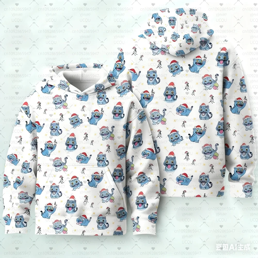 عيد الميلاد KPop شيطان الصيادين النمر أنيمي هوديي تأثيري البلوز القمم رومي ميرا ZoeycosplaSweatshirt طويلة الأكمام الشارع الشهير الهدايا