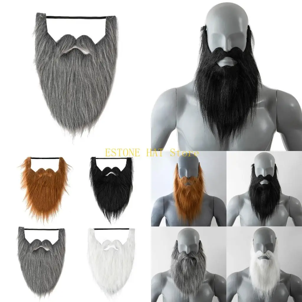 

49MF Хэллоуин Фальшивая Борода Смешные поддельные усы костюмы присыпание лиц замаскировать аксессуары с регулируемой эластичной