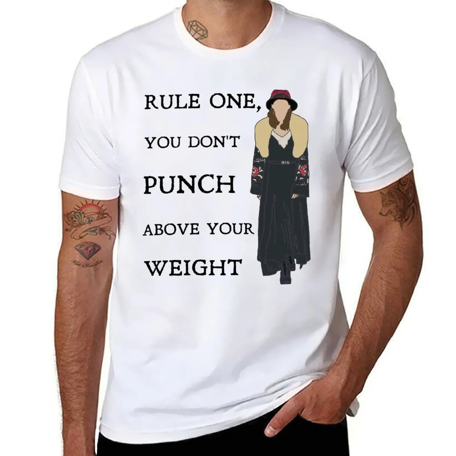 

Polly Gray - Rule one, you don’t punch above your weight.: Peaky Blinders T-Shirt man t shirts cotton