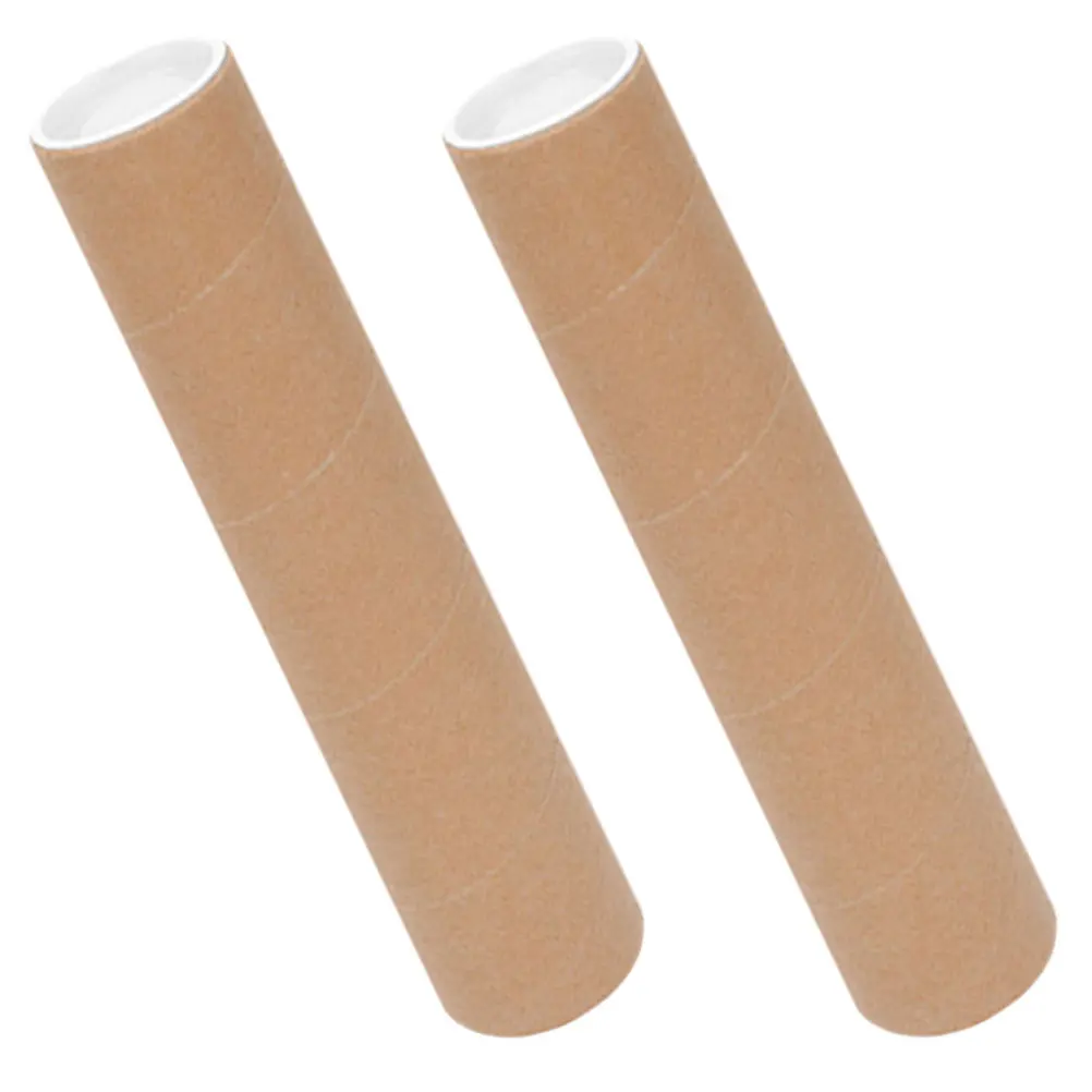 Almacenamiento de carteles artísticos, tubo de correo de documentos con tapas, soporte de dibujo de papel resistente para impresiones, carteles, almacenamiento de documentos, 2 uds.