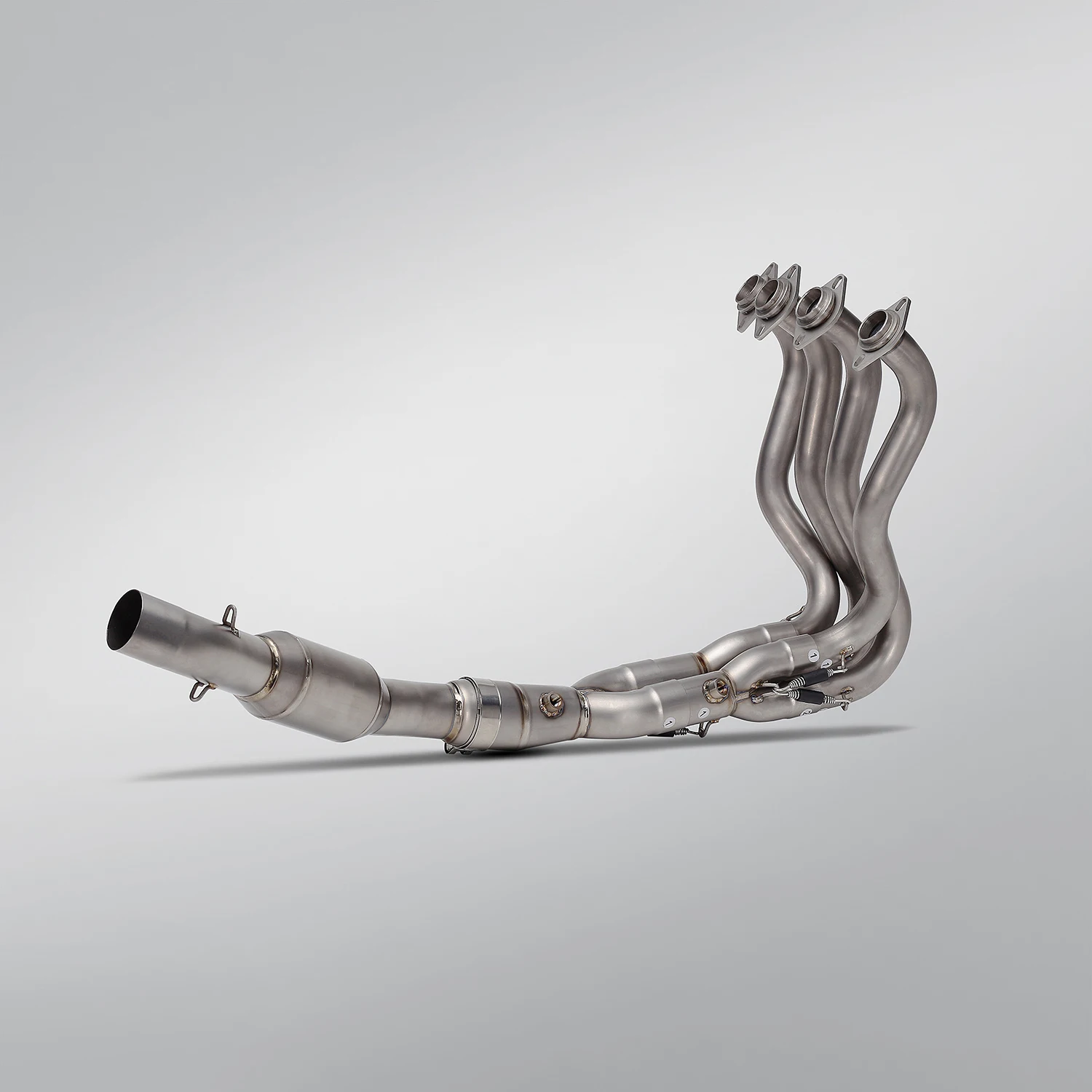 ZX6R ZX-6R 2023-2024 Motorcycle Exhaust System Modified Escape Titanium Alloy Front Middle Link Pipe 51mm