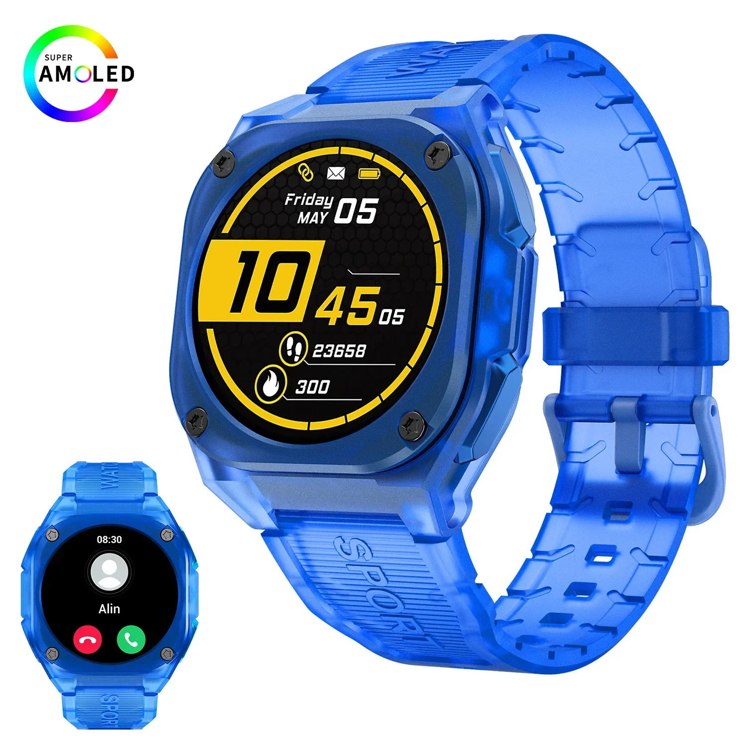 2026 Fashion Smartwatch,Full Touchscreen,Answering,Music Control/Multiple Dials/Calendar/Weather Forecast,For Iphone & Android