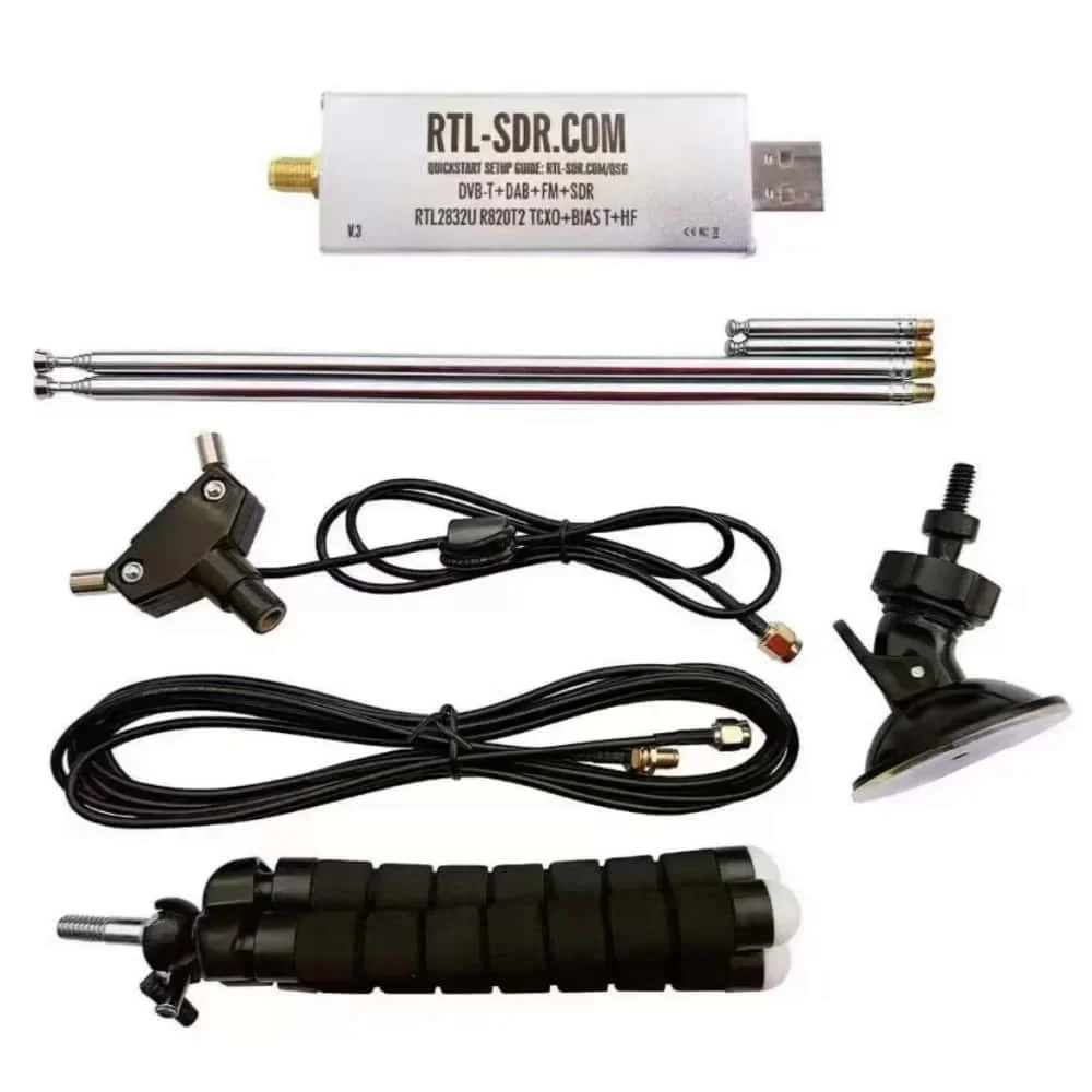 RTL-SDR Blog RTL SDR V4 R828D RTL2832U 1PPM TCXO SMA RTLSDR Software Defined Radio mit Mehrzweck-Dipolantenne