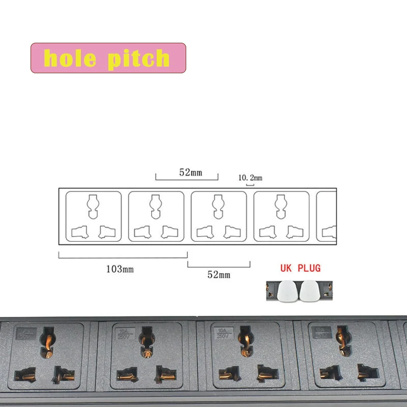 C14 port PDU power strip 2-22ACUniversal socket Network Cabinet Rack Switch Electrical Socketsafe fashionable ﻿and energy saving
