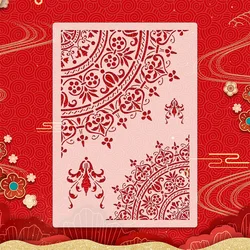 Plantillas redondas de Mandala para manualidades, pintura de pared, álbum de recortes para colorear, álbum de relieve, plantilla de tarjeta de papel decorativo, A4, 29x21cm