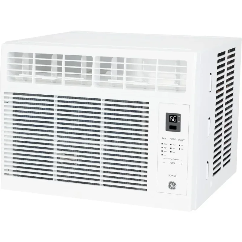 Electronic Window Air Conditioner 5000 BTU, White, Efficient Cooling for Smaller Areas Like Bedrooms and Guest Rooms