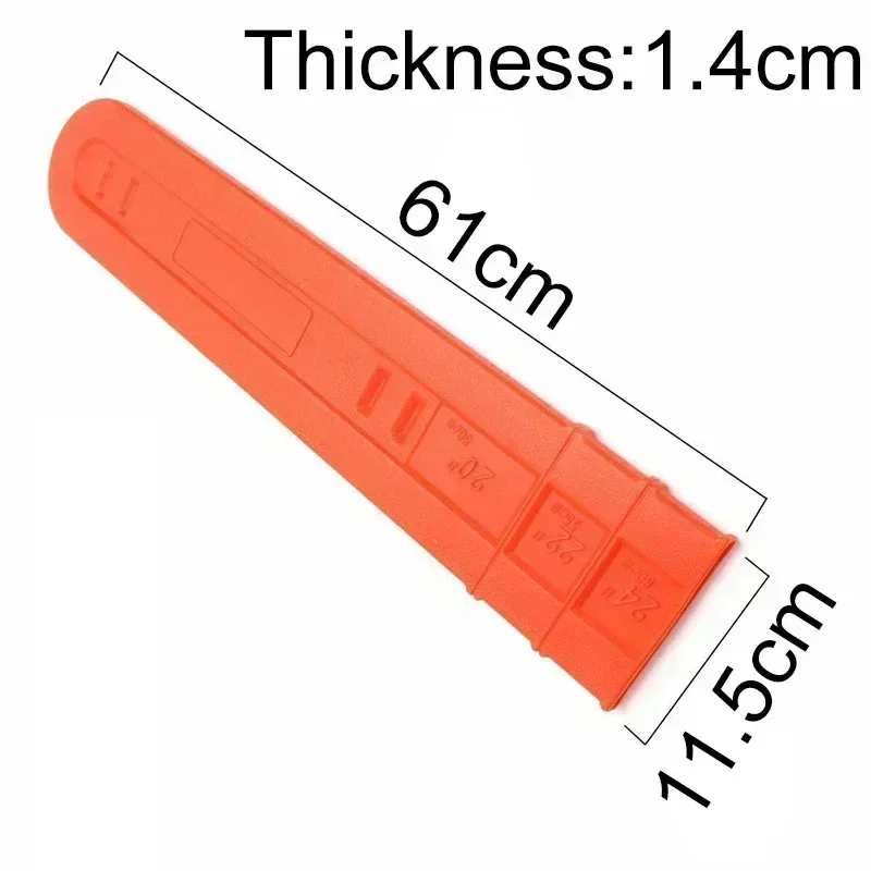 Chainsaw Bar Protect Cover Scabbard Guard, Orange Color, Suitable For 22 24 Inch Chainsaw, Enhance The Lifespan Of Your Chainsaw