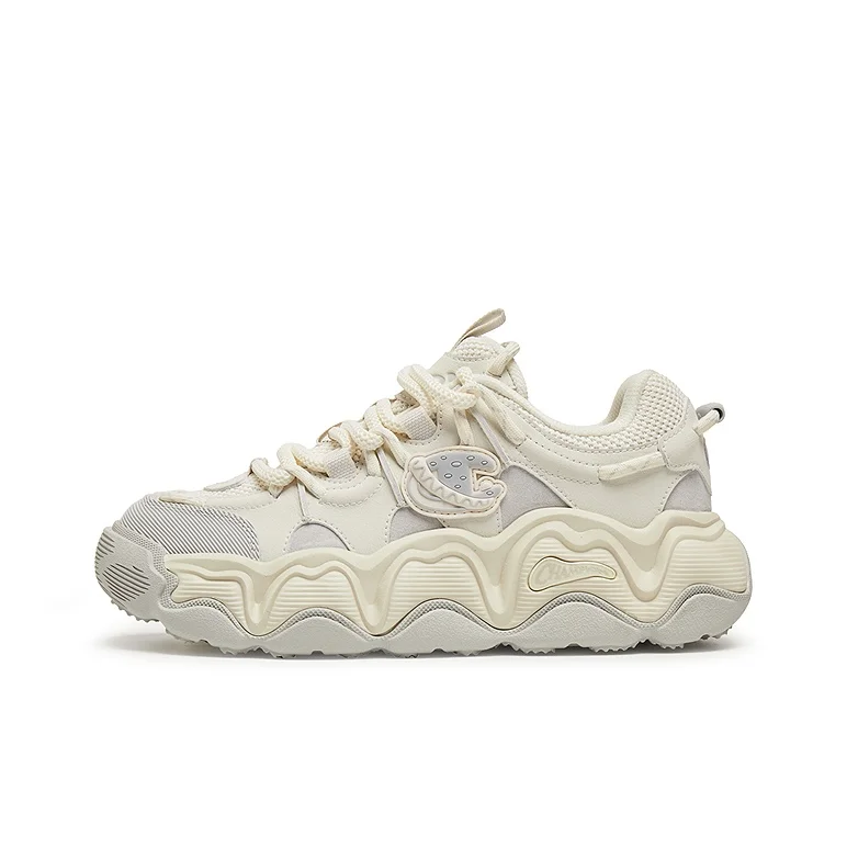 Champion Low top Casual Shoes Women's Milk White/Day Stone Gray U5DFCTW04P1