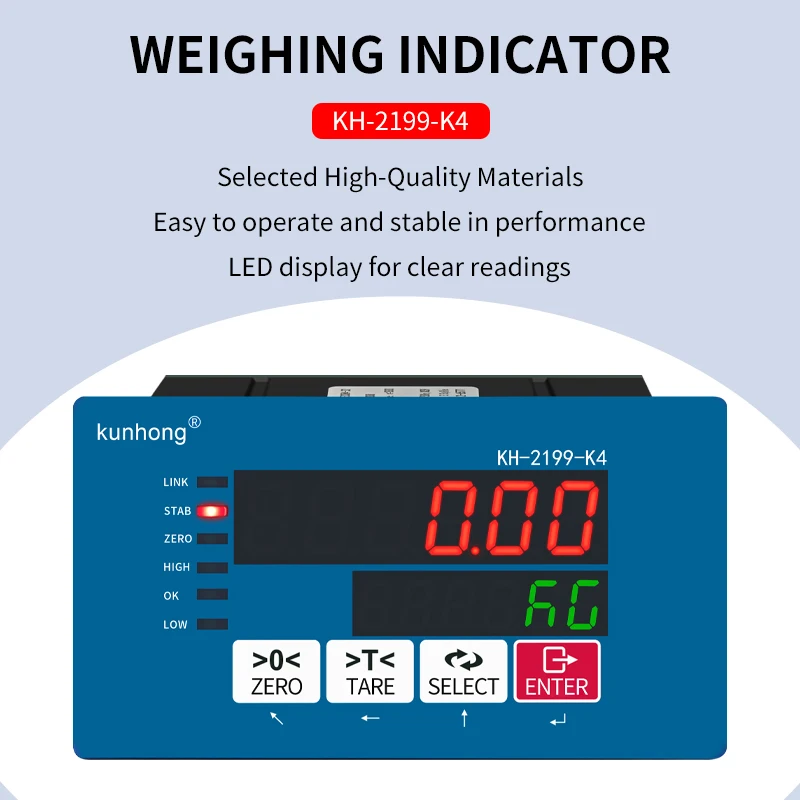 K4-PN Quantitative Panel-type Ingredient Cell Scale Batching Weighing Proportioning Interface Weight Dosage Control Instrument