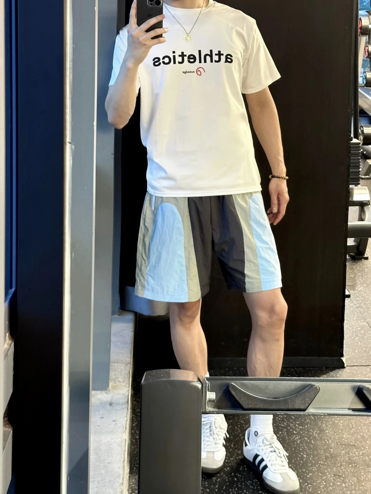 Retro American Splice Lightweight Quick Dry Casual Five-Part Pants Men Women Summer Loose Versatile Beach Shorts Youthful Vit...