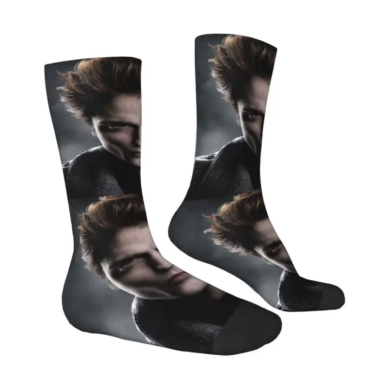 Fun Mens The Twilight Saga Dress Socks Unisex Warm Comfortable 3D Printing Edward Cullen Crew Socks