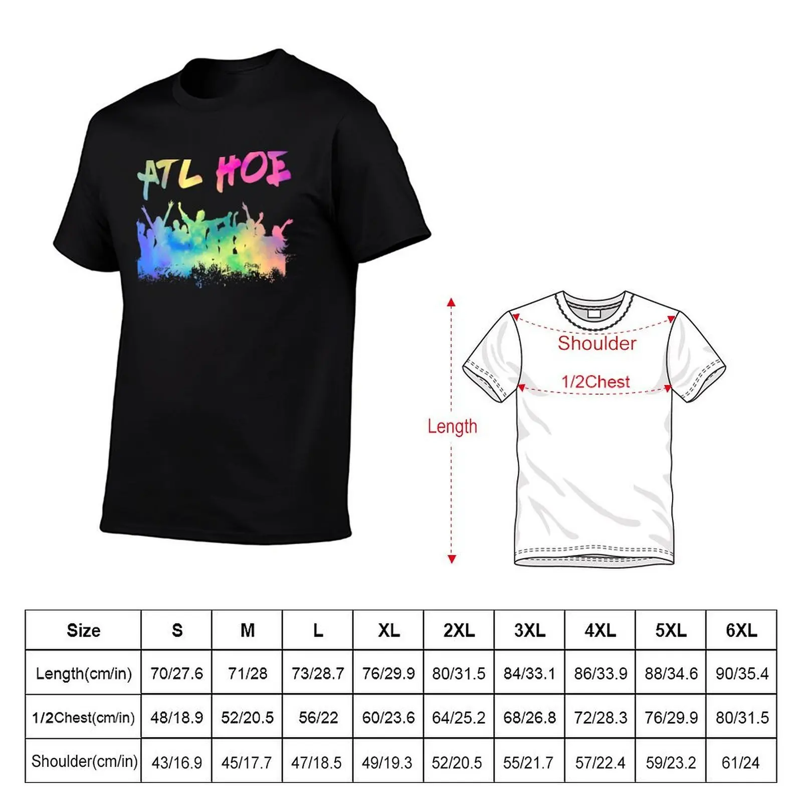 Atlanta ATL HOE T-Shirt cotton t shirt man g man t shirts for men T-Shirt