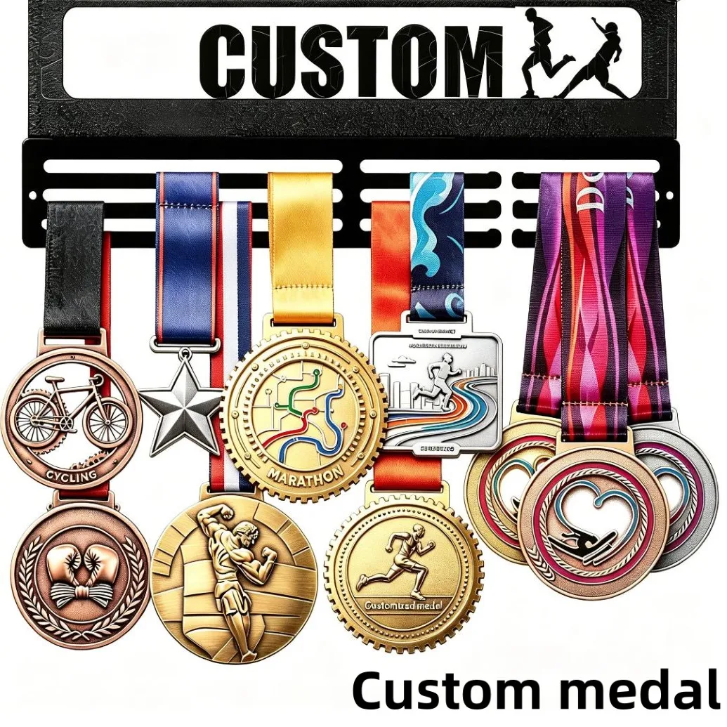 Commemorative Custom Medal Metal Championship Medal Laser Etched Medal for Marathon Road Cycling Boxing Strength Contest No MOQ