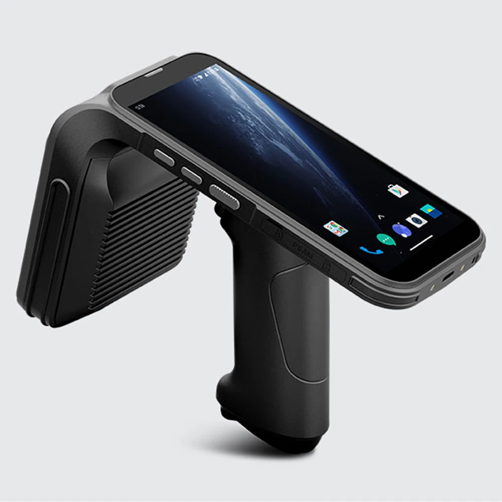 Imagem -03 - Android Pda Handheld Barcode Scanner Terminal Android Robusto Uhf Rfid Reader Antena Móvel Terminal Portátil Industrial Leitor de Impressão Digital 6