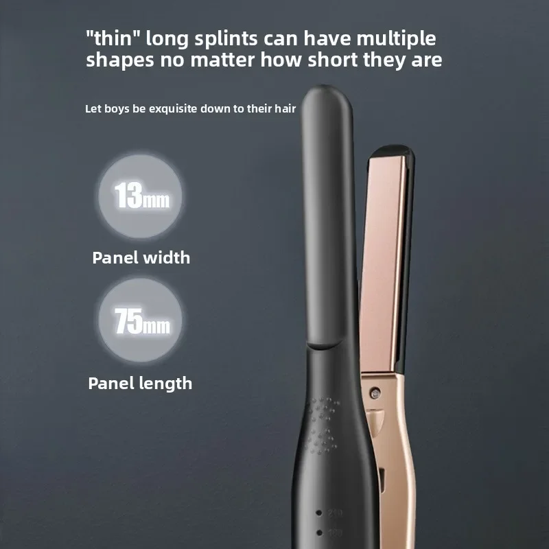 High quality   Hair Straightener Negative Ion Men's Electric Splint Dual-purpose Curling Iron Bangs