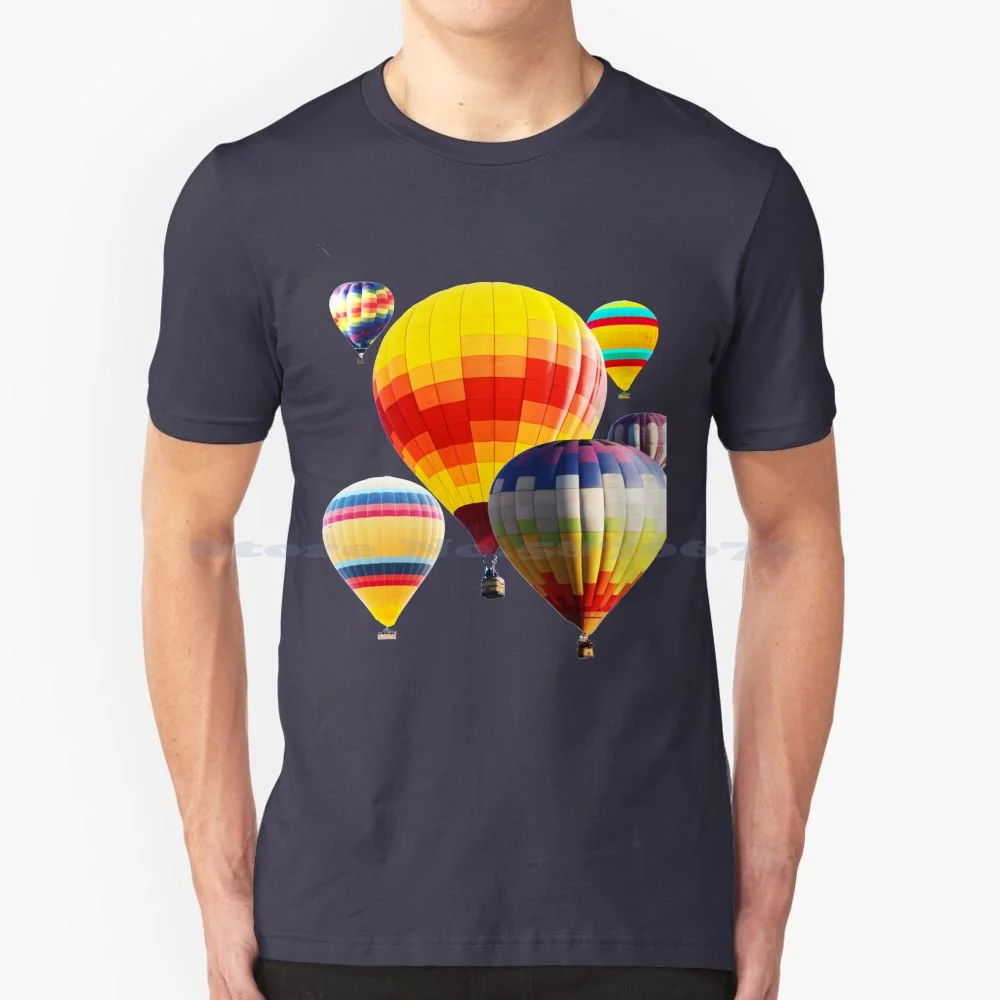 Hot Air Balloon T Shirt-Unisex Nice Hot Air Balloon Black & White Ballo Hot Air Ballon Lovers , Hot Air Ballon Gifton Shirt For