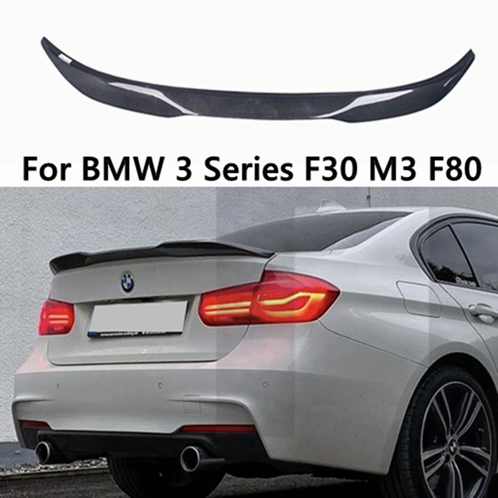 

For BMW 3 Series F30 F35&M3 F80 Sedan PRO Style Carbon fiber Rear Spoiler Trunk wing 2011-2019 FRP Forged carbon