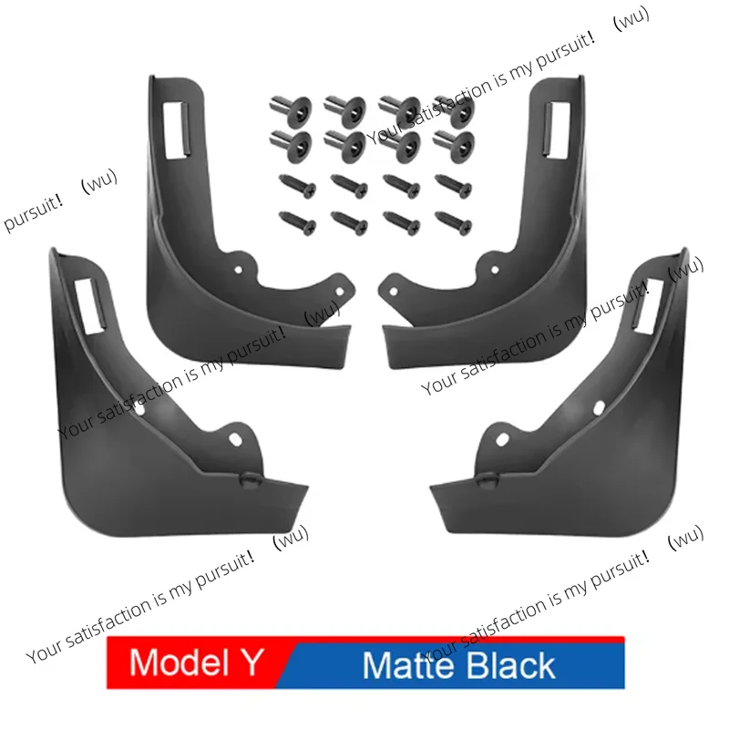 For Tesla 2020-2024 2025 Model Y mud baffles, wheel arches, no drilling tape required