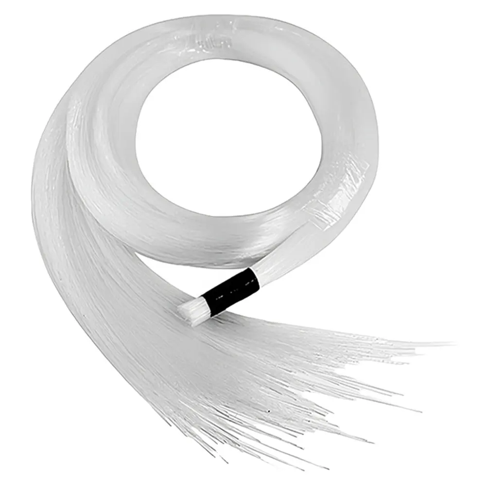

100 Pcs LED Optical Cable Car Decor Glow Fiber Optic Light Ceiling Adornment Plastic Wire Creative Optical Fiber