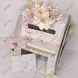 KSCRAFT 3D Mailbox Metal Cutting Dies Stencils for DIY Scrapbooking/photo album Decorative Embossing Paper Cards