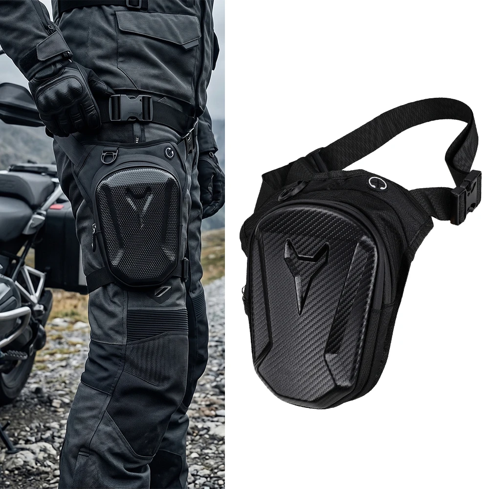 Outdoor Motorcycle Accessories Leg Side Bag Waist Bag Packs EVA Hard Shell Motorbike Mobile Phone Purse Hip Bum Pack Universal