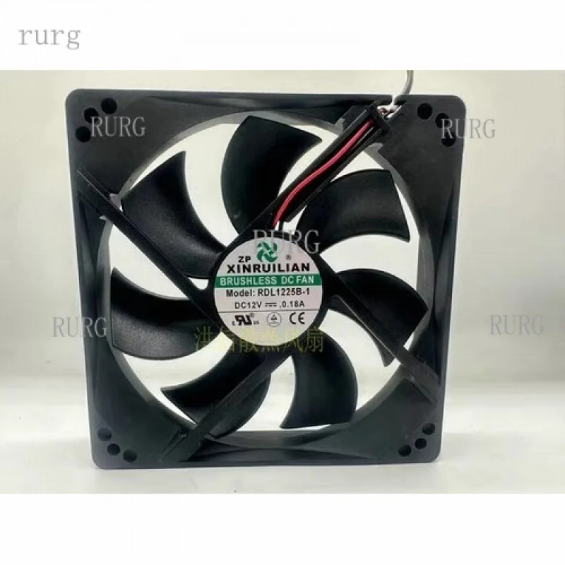 L  1 PCS for XINRUILIAN FAN RDL1225B-1 DC12V 0.18A 12025 120*25MM 2 WIRE