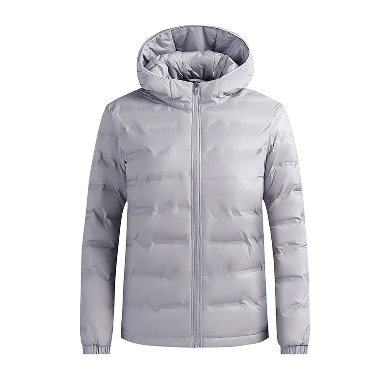 Women\'s Fall and Winter White Duck Down Casual Down Jacket Warm Super Lightweight Fluffy Jacket Hundred Hooded Down Jacket