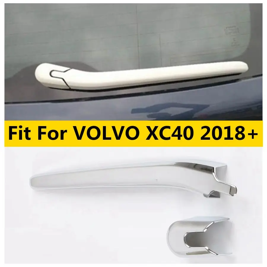 

Задняя крышка стеклоочистителя, декоративная отделка, подходит для VOLVO XC40 2018-2023, аксессуары из хромированного АБС-пластика