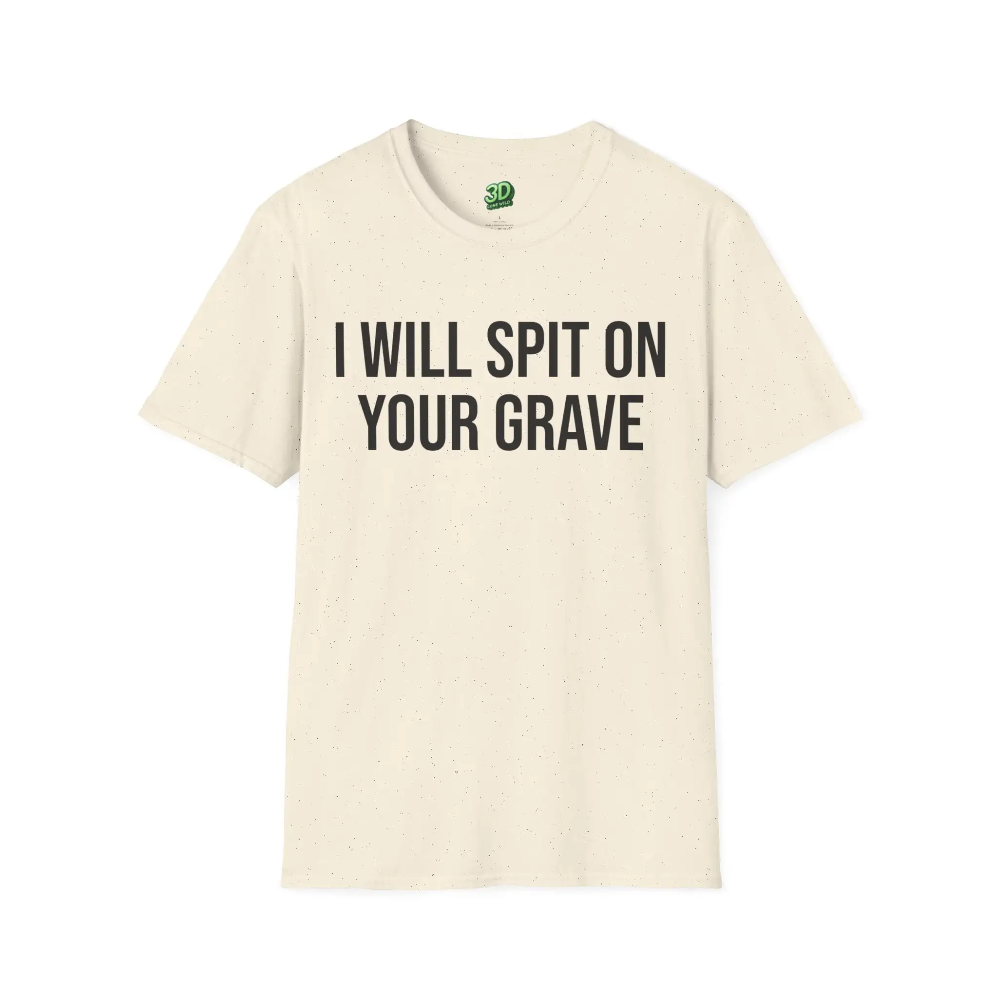 Забавная футболка, я воплю на вашу могилу