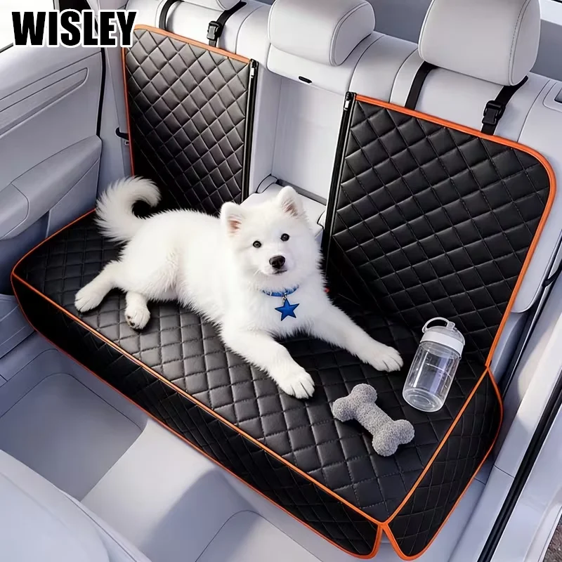 Dog Car Seat Cover for Back Seat Waterproof Scratchproof Non-Slip Pet Car Seat Protector Mat  Washable Pet Travel Cushion