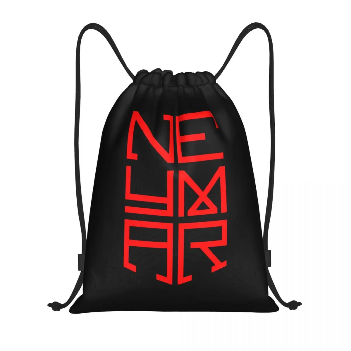 Custom Red Neymar Football Drawstring Backpack Bags Women Men Lightweight Soccer Gym Sports Sackpack Sacks for Shopping