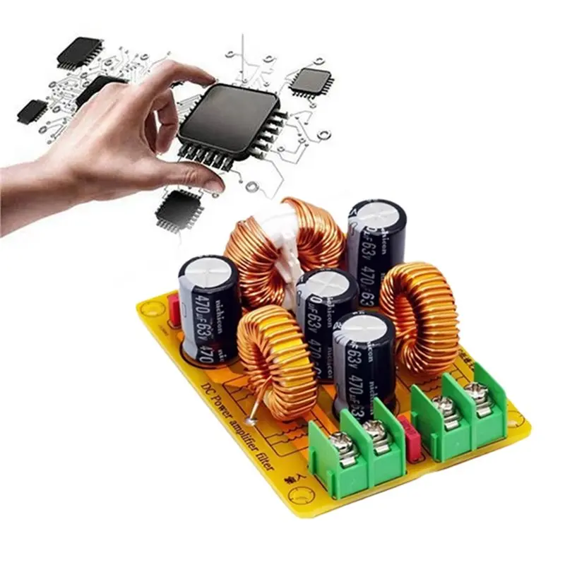 A72T EMC Hifi EMI Filter Board DC LC Low Pass High Frequency Switching Power Supply Ripple For Amp