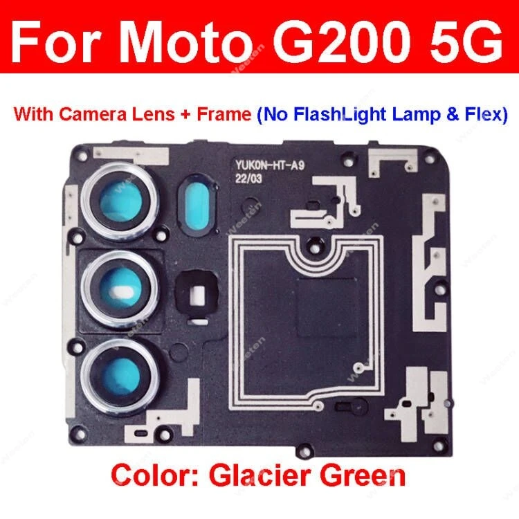 Antenna Mainboard Cover For Motorola MOTO G200 5G Antenna Rear Motherboard Frame with Lens Glass Frame Parts