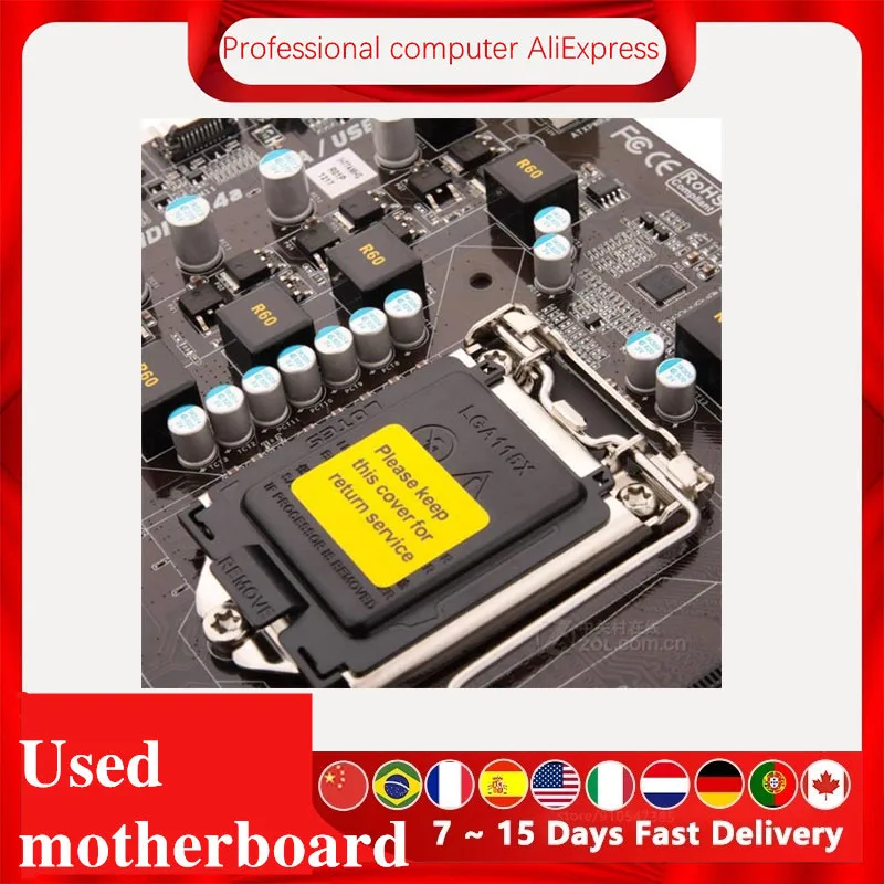 For Biostar H77MU3 Computer Motherboard LGA 1155 DDR3 32GB For Intel H77 H77M Original Desktop Used Mainboard